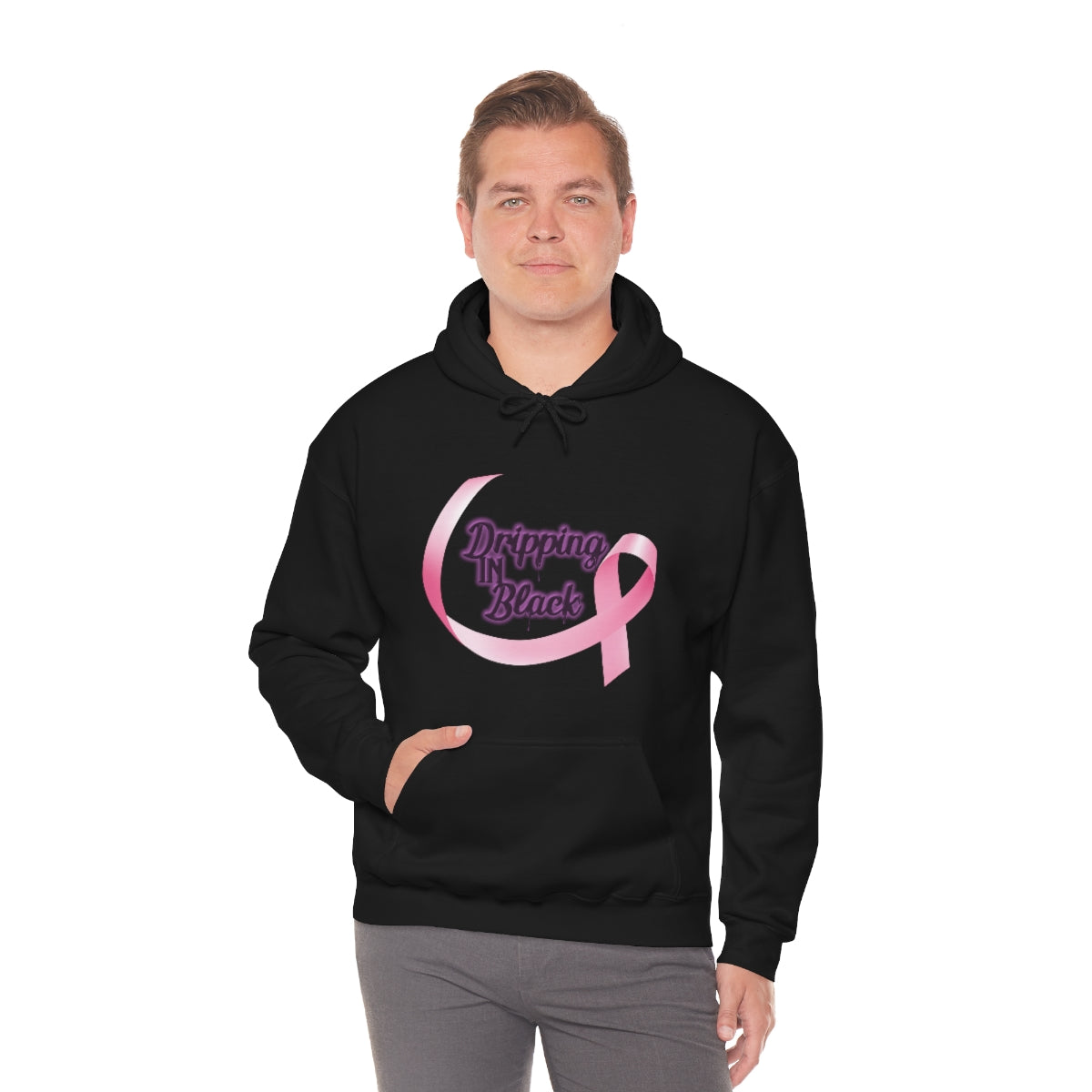 Dripping in Breast Cancer Awareness Hoodie