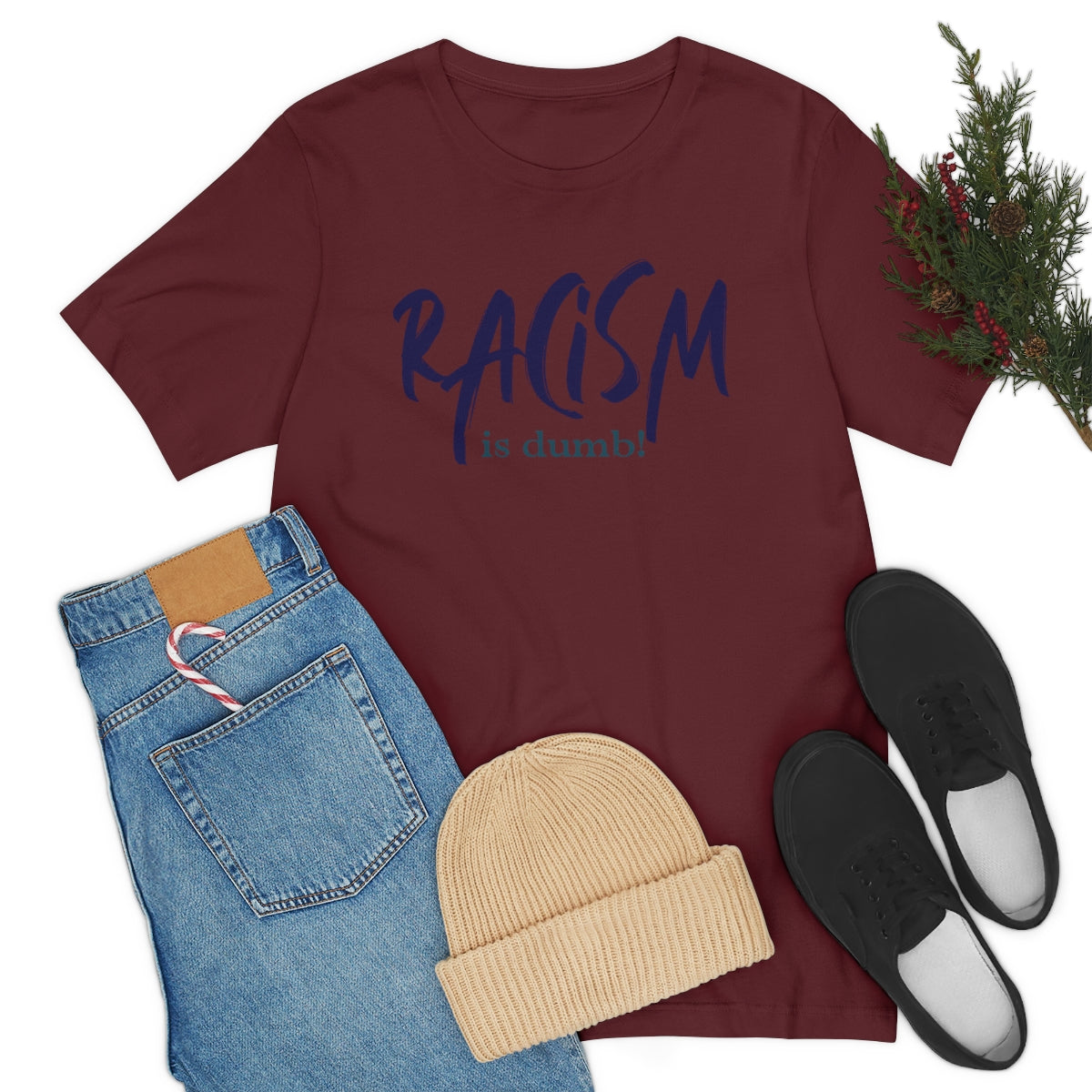 DiBk Creators' Drip Collection - Racism is Dumb T-Shirt