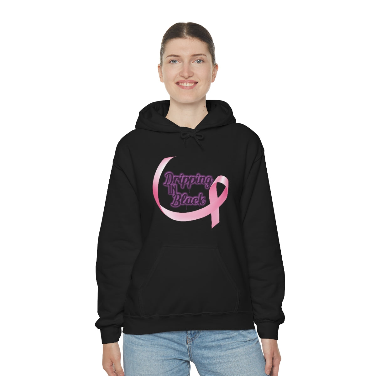 Dripping in Breast Cancer Awareness Hoodie