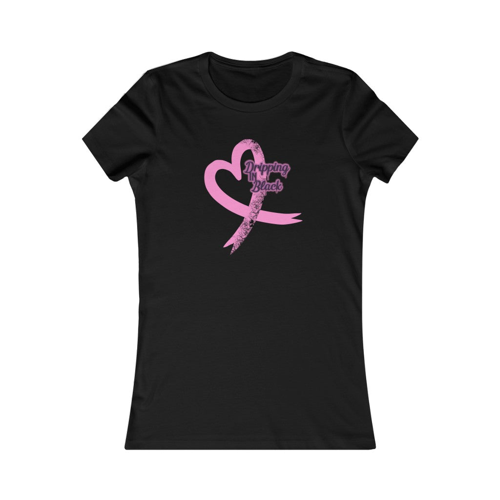 Women's Cut - Ribbon Heart Design