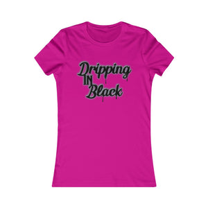 Women's Cut - Dripping in Black Summer Colors