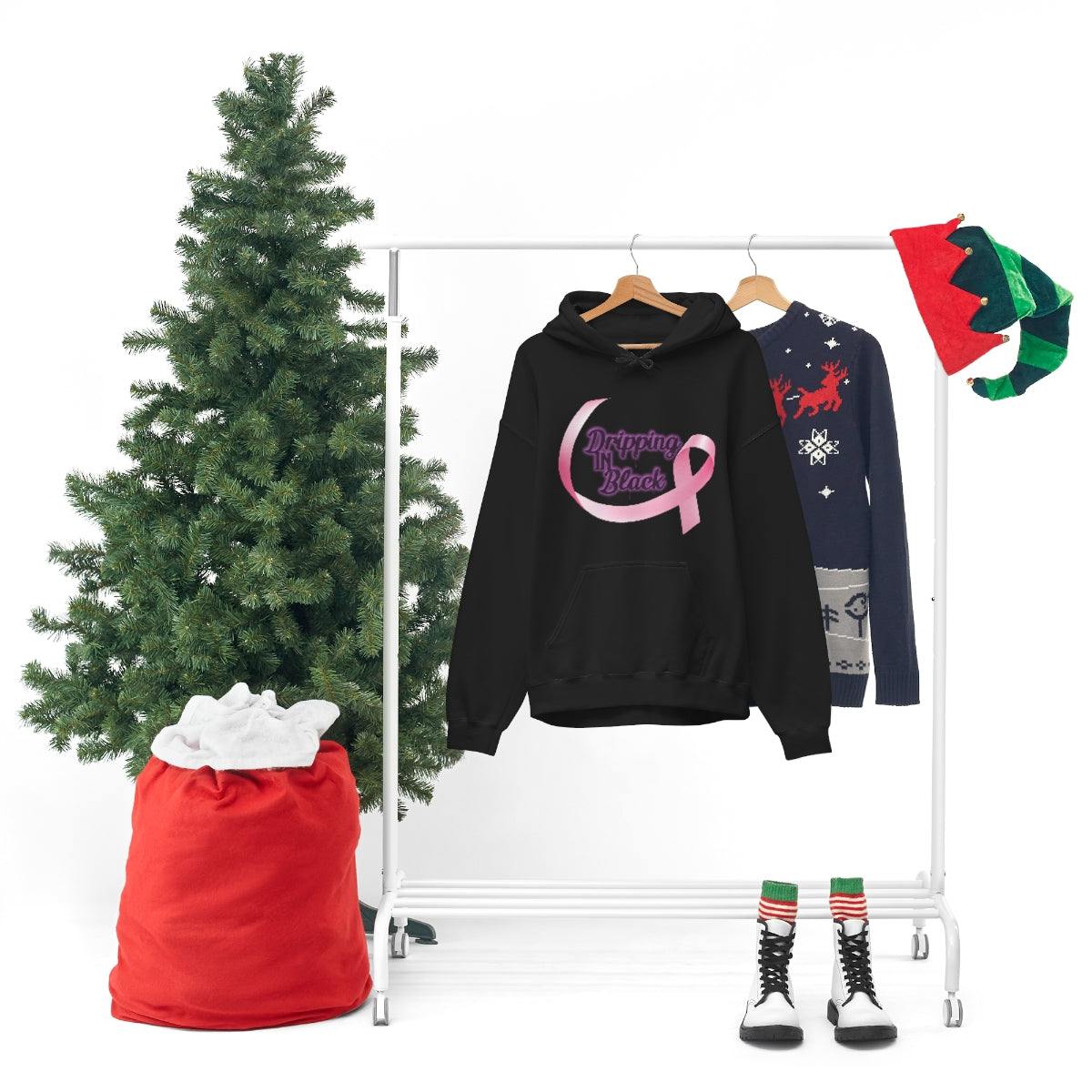 Dripping in Breast Cancer Awareness Hoodie