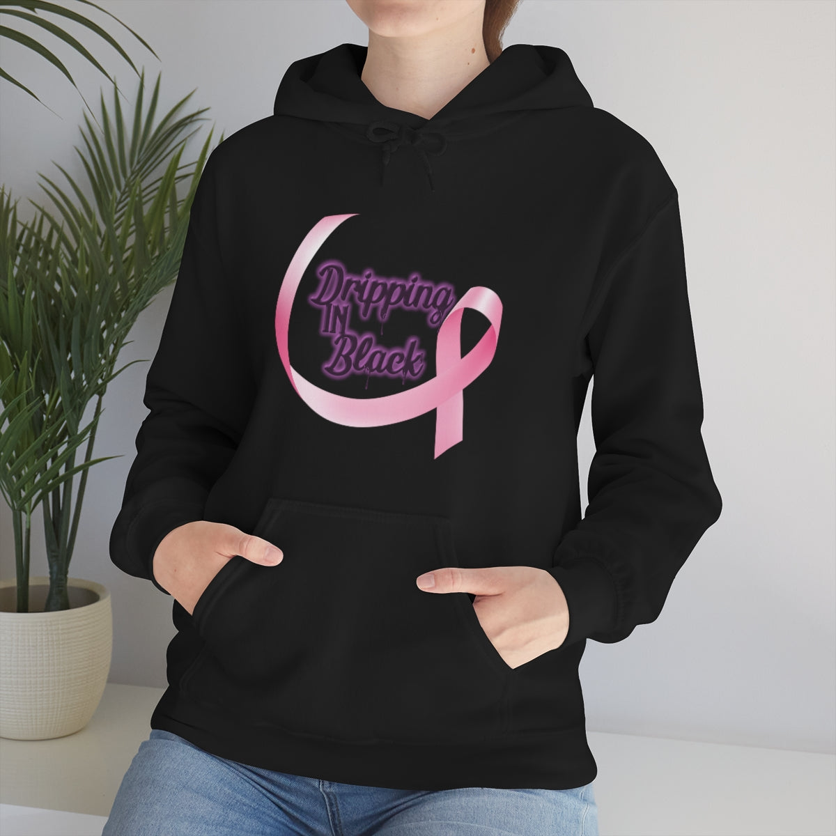 Dripping in Breast Cancer Awareness Hoodie