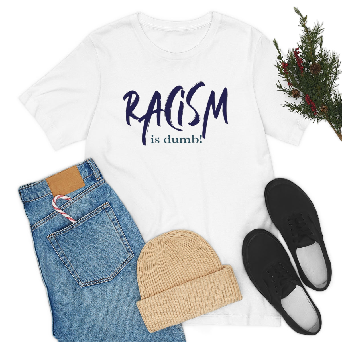 DiBk Creators' Drip Collection - Racism is Dumb T-Shirt