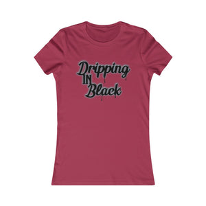 Women's Cut - Dripping in Black Summer Colors