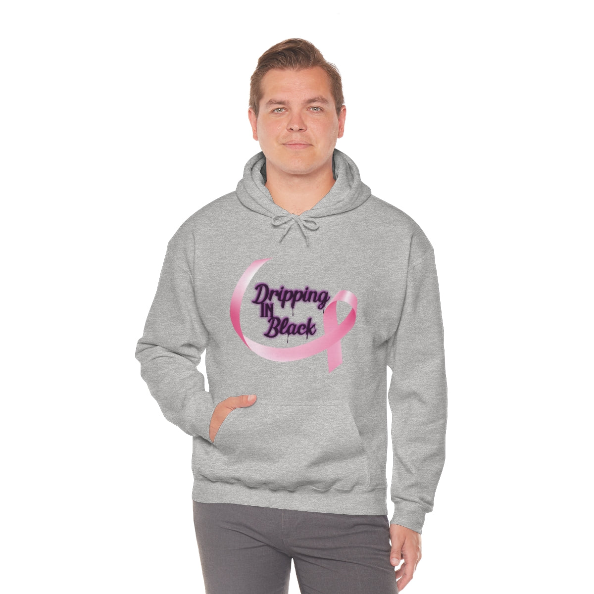Dripping in Breast Cancer Awareness Hoodie