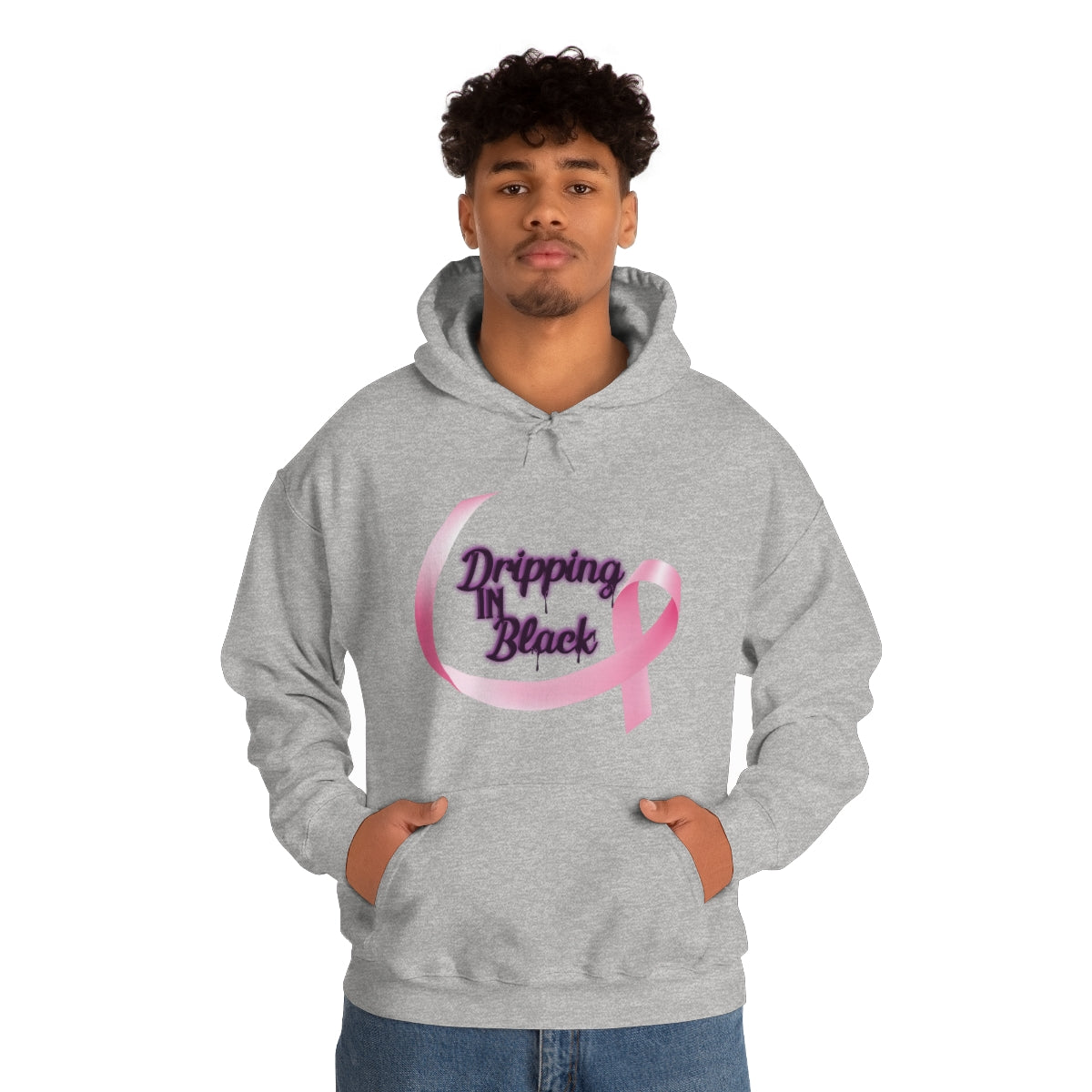 Dripping in Breast Cancer Awareness Hoodie