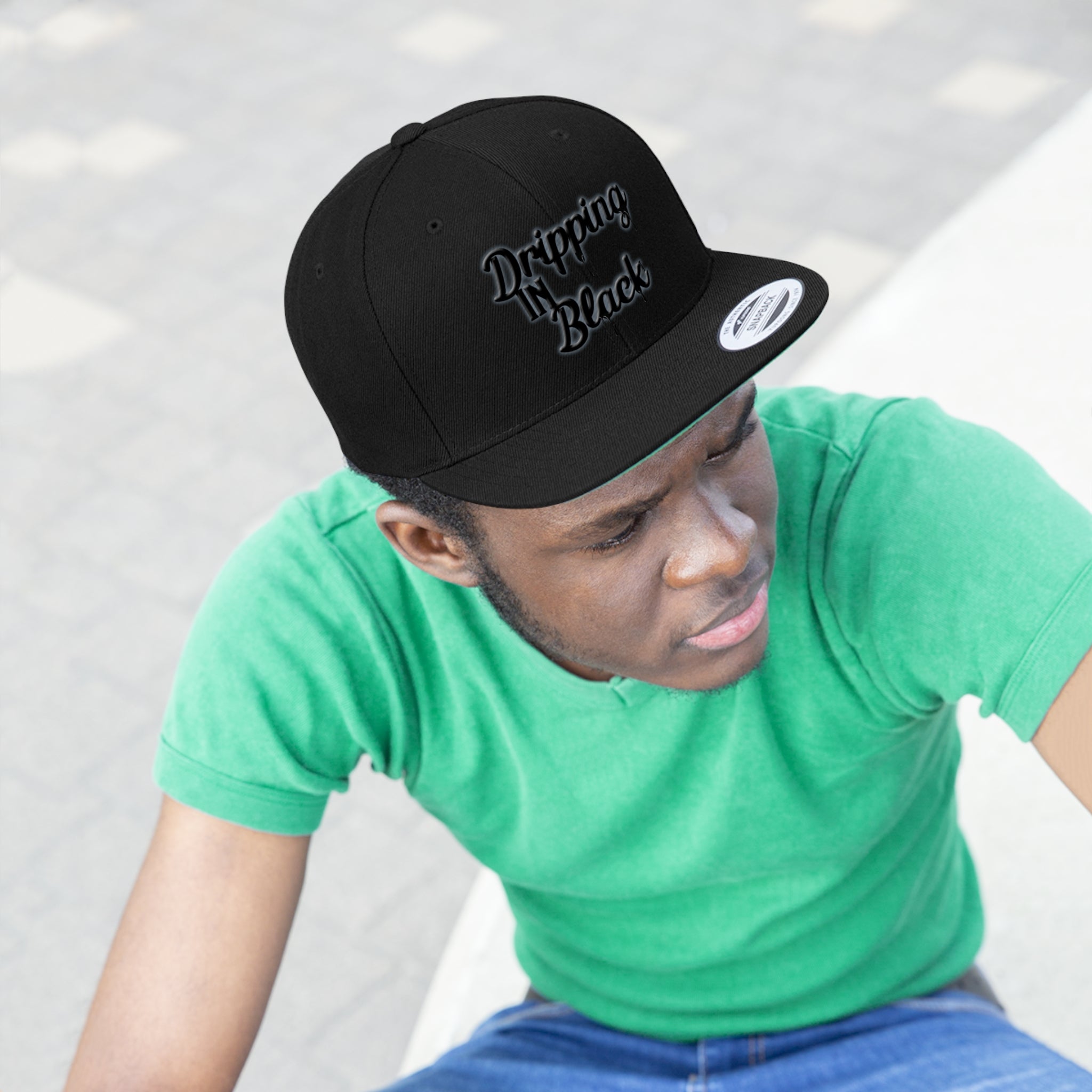 Dripping in Black Baseball Cap