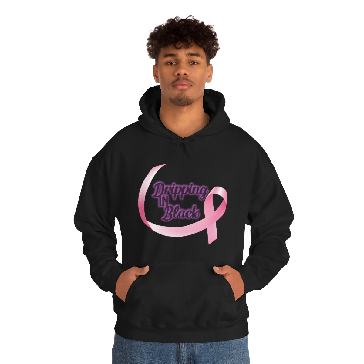 Dripping in Breast Cancer Awareness Hoodie