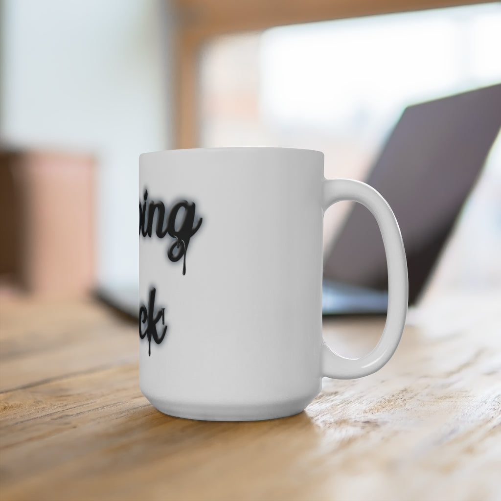 Dripping in Black Oversize Mug 15oz