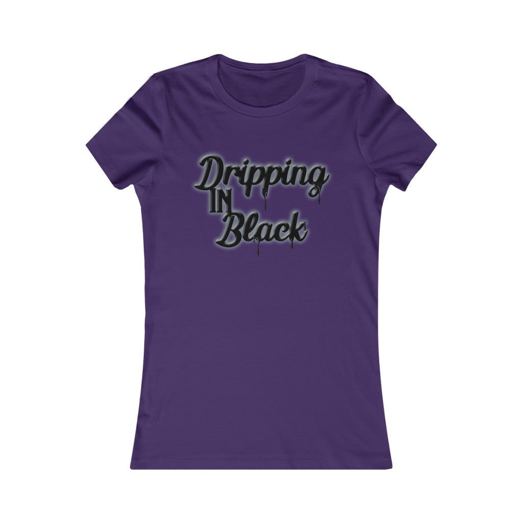 Women's Cut - Dripping in Black Summer Colors